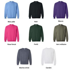 MOLLETON À COL ARRONDI "CREWNECK"